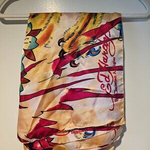 Ed Hardy by Christian Audigier 100% silk scarf. Rare find.